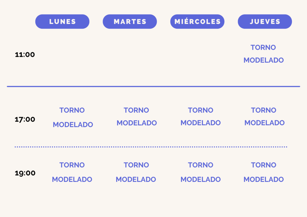 HORARIO CLASES DORO